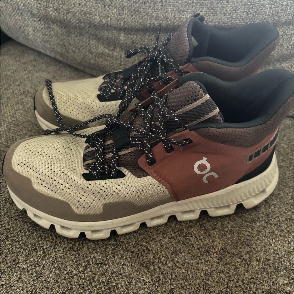 On Running Women's Beige Brown Cream Trail Sneakers